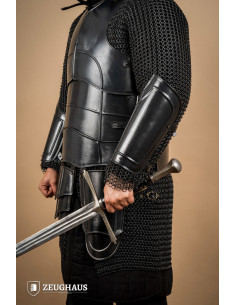 Medieval warrior bracelets burnished steel (27 cm.) 2