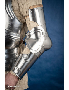 Medieval arms Years 1450-1550, polished steel (1.6 mm.)