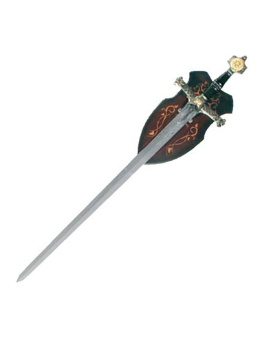 King Solomon decorative sword, with board (123 cm.)