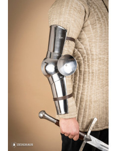 Medieval arms, 14th century, polished steel (1.6 mm.)