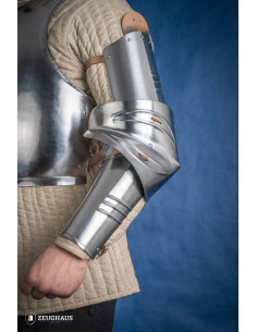 German arms, 15th century, polished steel (1.2 mm.)