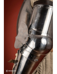 Medieval arms Years 1390-1450, polished steel (1.6 mm.) 2