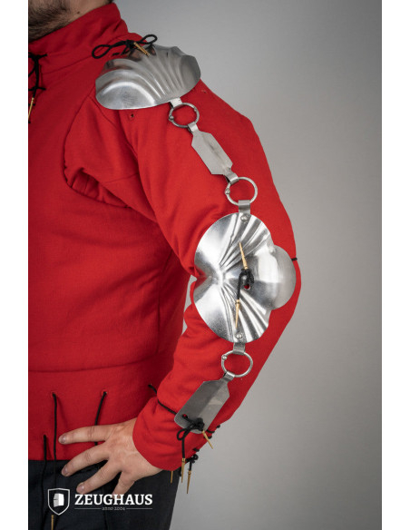 Polished steel Renaissance armguards...