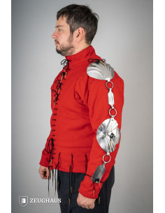 Polished steel Renaissance armguards (1.6 mm.) 2