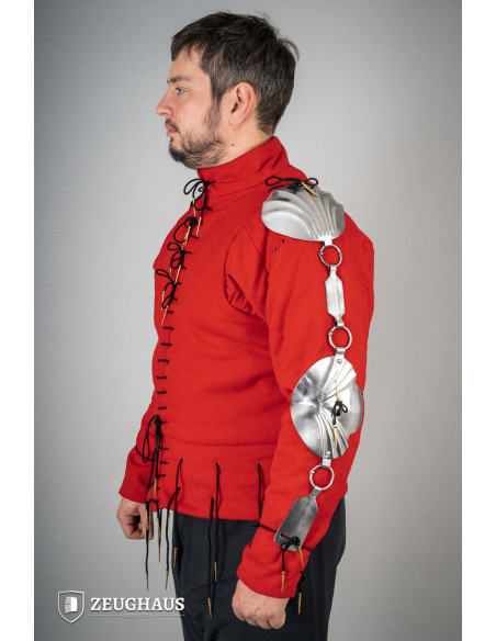 Polished steel Renaissance armguards...