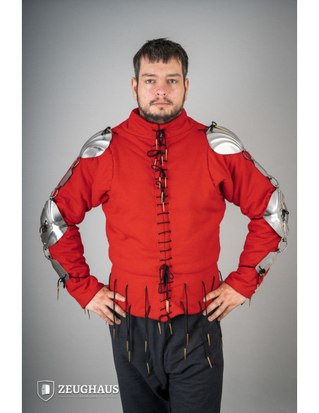 Polished steel Renaissance armguards...