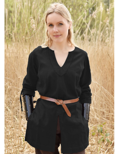 Ylva Viking Women's Tunic - black Ylva Viking Women's Tunic - black
