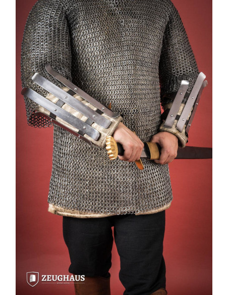 Polished steel Viking bracelets (1.6...