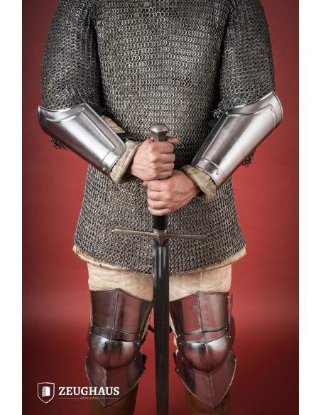 Medieval polished steel warrior...