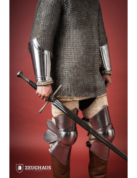 Medieval polished steel warrior...