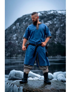 Viking short sleeve tunic Richard, sky blue
