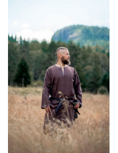 Halvor medieval tunic, dark brown