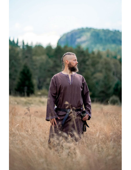 Halvor medieval tunic, dark brown