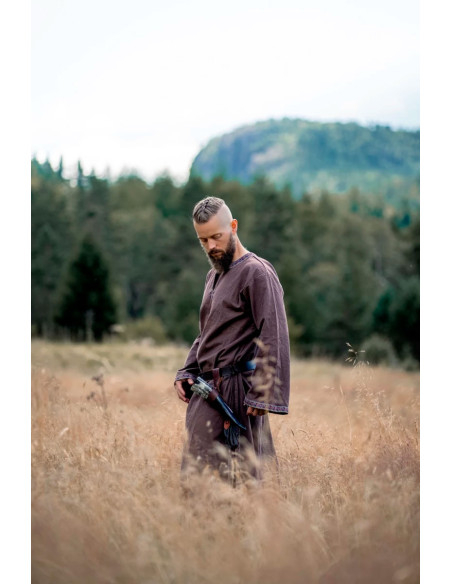 Halvor medieval tunic, dark brown