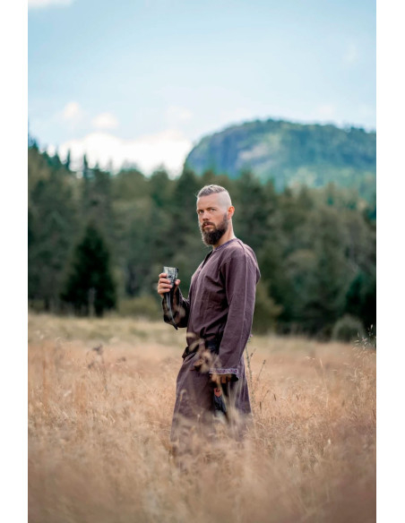 Halvor medieval tunic, dark brown