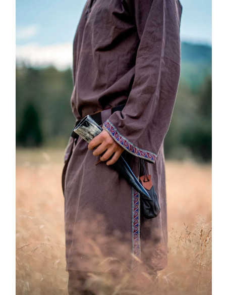 Halvor medieval tunic, dark brown