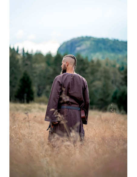 Halvor medieval tunic, dark brown