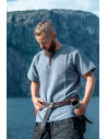 Viking tunic short sleeve Edmund, blue gray