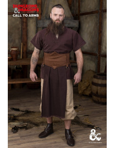 Medieval Barbarian leather belt, brown 2