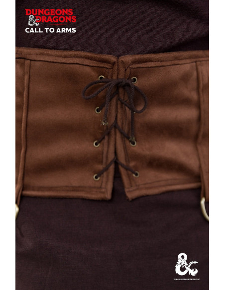 Medieval Barbarian leather belt, brown