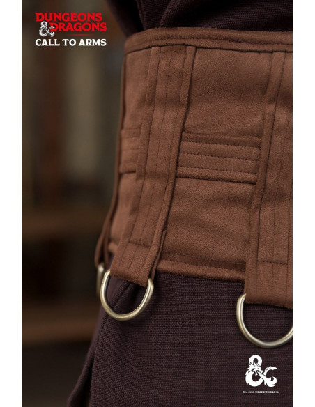 Medieval Barbarian leather belt, brown