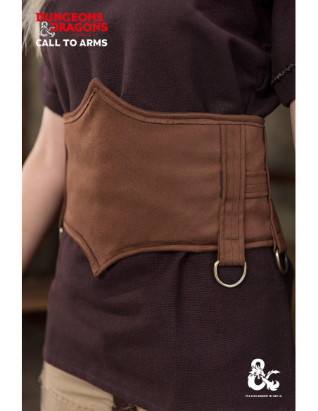 Medieval Barbarian leather belt, brown