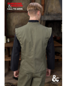 Medieval vest model Ranger, green color 2