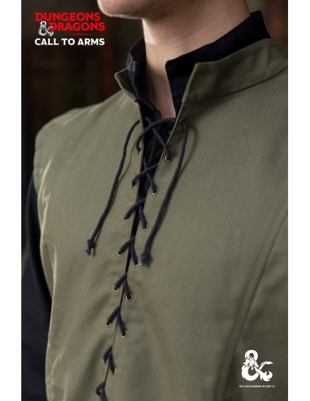 Medieval vest model Ranger, green color