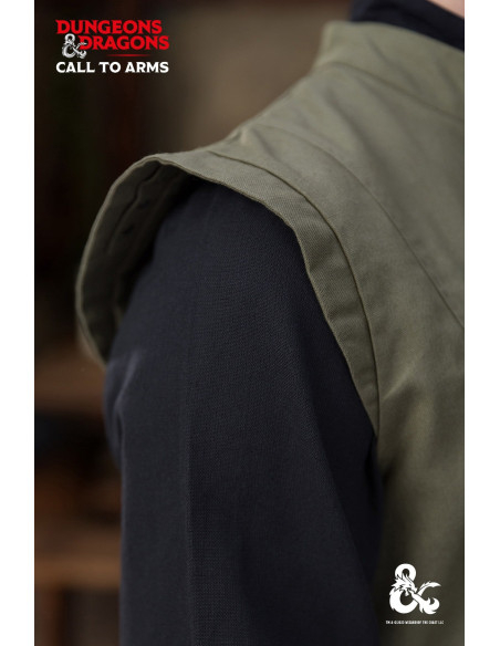 Medieval vest model Ranger, green color