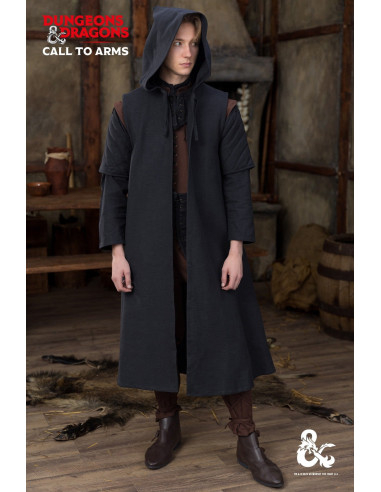 Medieval cotton coat Ranger model, black