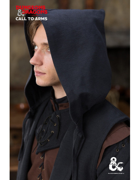 Medieval cotton coat Ranger model, black