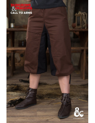 Barbarian medieval pants in cotton, brown-black color