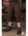 Barbarian medieval pants in cotton, brown-black color