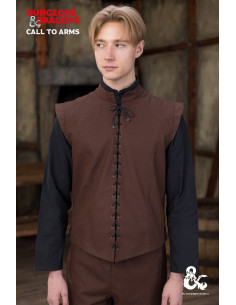 Medieval vest model Ranger, brown color