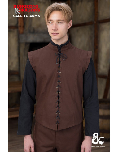 Medieval vest model Ranger, brown color