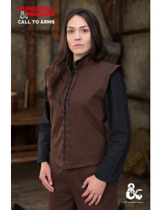 Medieval vest model Ranger, brown color 2