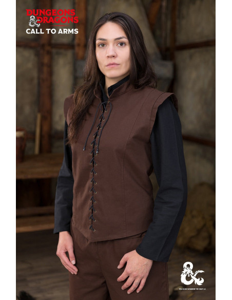 Medieval vest model Ranger, brown color