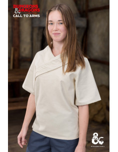 Medieval monk shirt, natural white 2