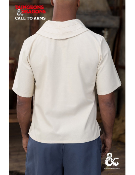 Medieval monk shirt, natural white