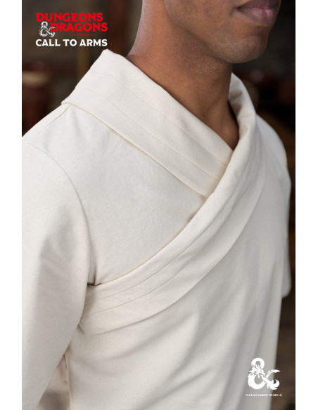 Medieval monk shirt, natural white