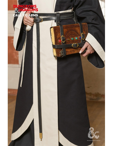 Medieval wizard book holder, in black...