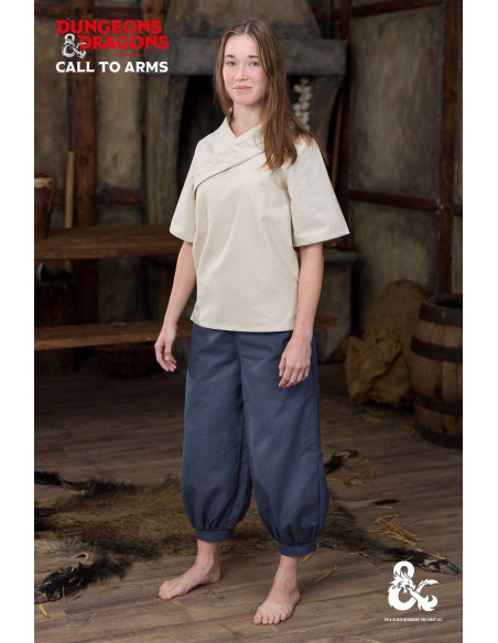 Medieval Monk Pants, Blue
