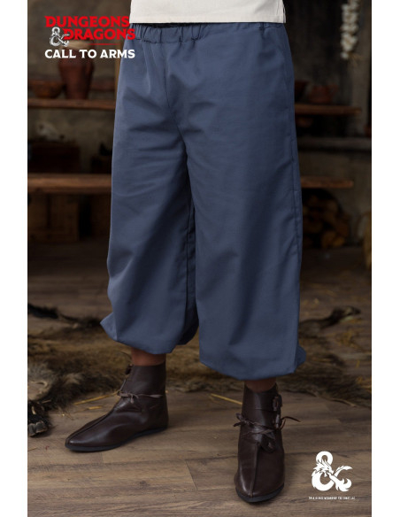 Medieval Monk Pants, Blue