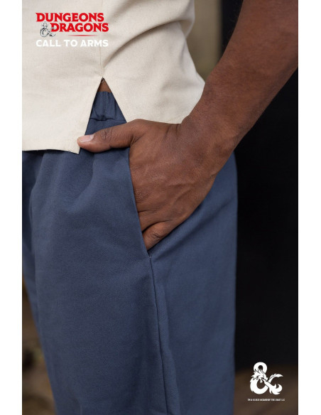 Medieval Monk Pants, Blue