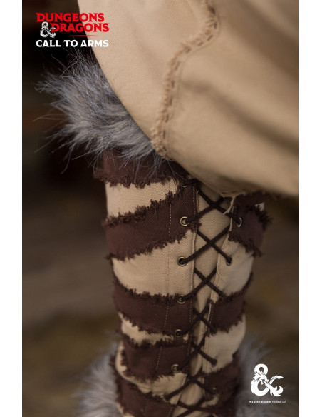 Medieval barbarian greaves,...