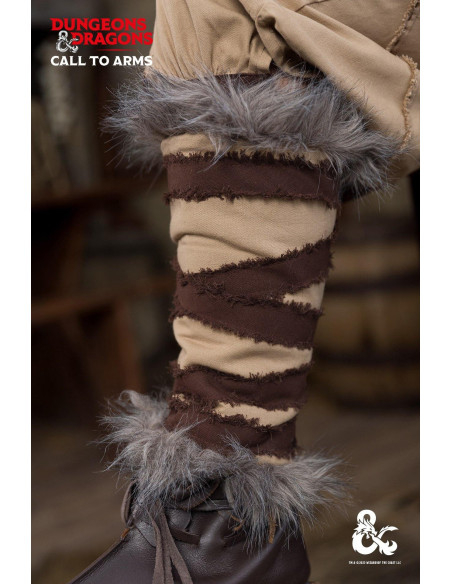 Medieval barbarian greaves,...