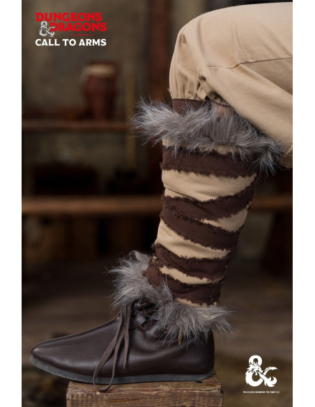 Medieval barbarian greaves,...