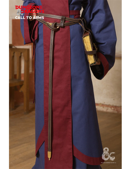 Medieval double leather belt, brown...