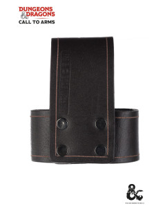 Leather shoulder strap for axes, brown color 2