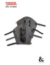 Medieval fighter bracelet in black leather